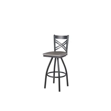 BFM 2130SCSR-SB Bar Stool, Swivel, Indoor