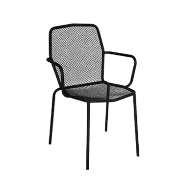 BFM DV354BL Chair, Armchair, Stacking, Outdoor