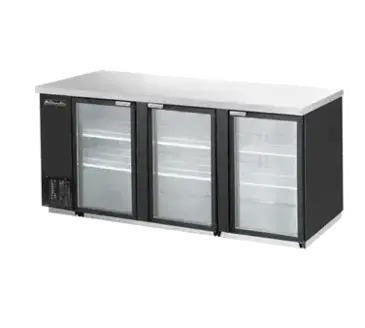 Blue Air BBB90-4SG-HC Back Bar Cabinet, Refrigerated