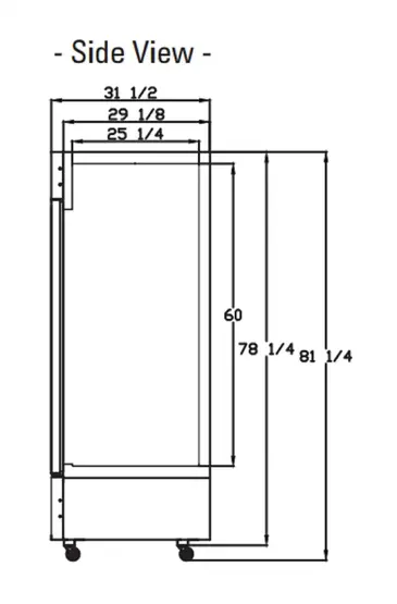 Blue Air BKGF23-HC Freezer, Merchandiser