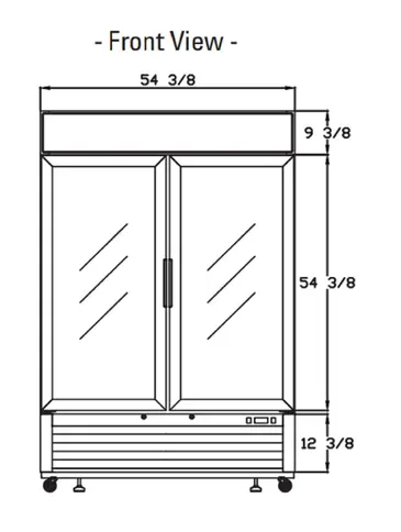 Blue Air BKGF49-HC Freezer, Merchandiser