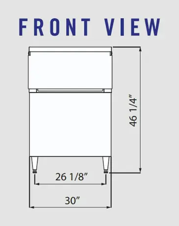 Blue Air BLIB-500S Ice Bin for Ice Machines