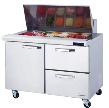 Blue Air BLMT60-D2R-HC Refrigerated Counter, Mega Top Sandwich / Salad Unit