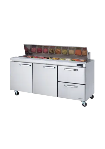 Blue Air BLPT72-D2R-HC Refrigerated Counter, Sandwich / Salad Unit