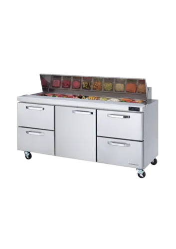 Blue Air BLPT72-D4RL-HC Refrigerated Counter, Sandwich / Salad Unit