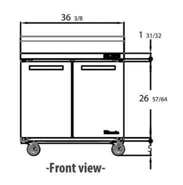 Blue Air BLUF36-WT-HC Freezer Counter, Work Top