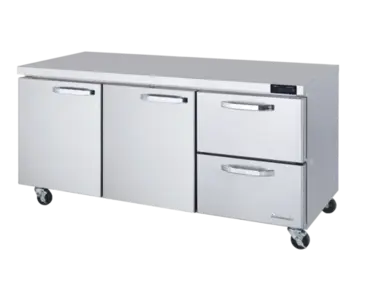 Blue Air BLUR72-D2R-HC Refrigerator, Undercounter, Reach-In