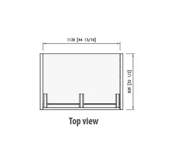 Blue Air BOD-48S Display Case, Refrigerated, Self-Serve