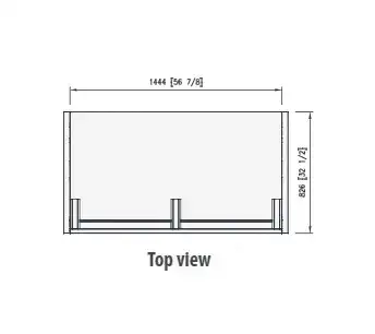 Blue Air BOD-60G Display Case, Refrigerated, Self-Serve