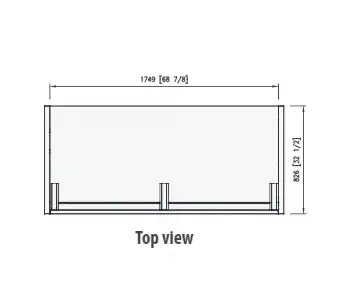 Blue Air BOD-72G Display Case, Refrigerated, Self-Serve