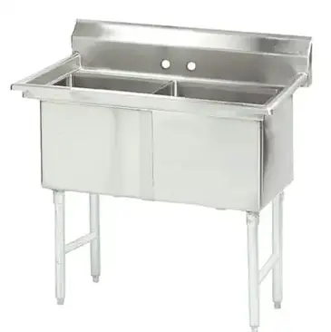 Blue Air BS2-18-12/N Sink, (2) Two Compartment