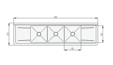 Blue Air BS3-18-12/2D Sink, (3) Three Compartment