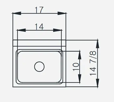 Blue Air BSH-14-SP Sink, Hand