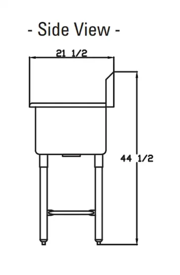 Blue Air BSP-18 Sink, (1) One Compartment