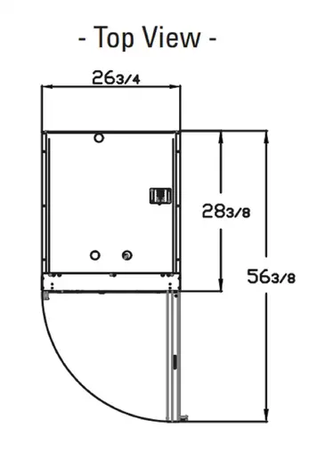 Blue Air BSR23GP-HC Refrigerator, Reach-in