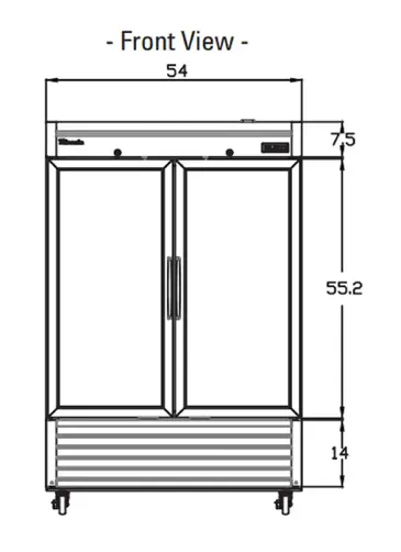 Blue Air BSR49GP-HC Refrigerator, Reach-in