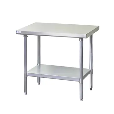 Blue Air EW3072 Work Table,  63" - 72", Stainless Steel Top