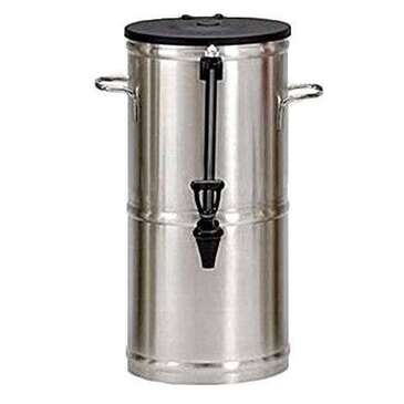 BOSWELL COMMERCIAL EQUIP Tea Dispenser, 5 Gallon Round, Stainless Steel, Boswell TD5