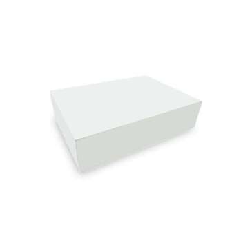 BOXIT CORPORATION Bakery Box, 19" x 14" x 4", White, Paperboard, 12 Jumbo Cup, No Window, (50/Case) Box-it 19144B-261