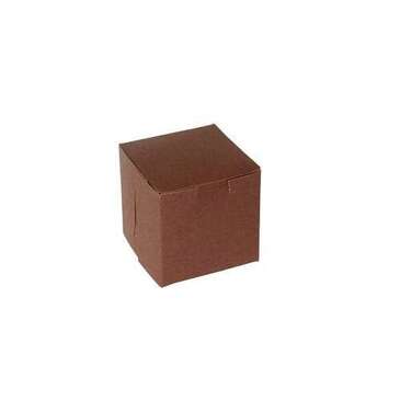 BOXIT CORPORATION Bakery/Cupcake Box, 4" x 4" x 4", Chocolate, Paperboard, 1 Cup, (200/Case) Box-it 444B-513