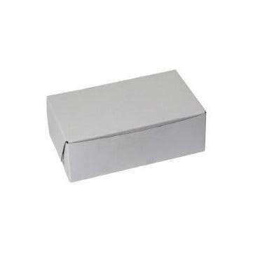 BOXIT CORPORATION White, Bakery Box, 6 1/2X3 3/4X 2 1/8, (250/Case) Boxit 632B-261