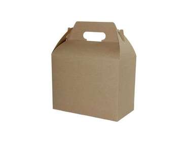 BOXIT CORPORATION Barn Box, 9-1/2" x 5" x 5", Brown, Paper Board, Kraft, (125/Case) Box-it GB955-501