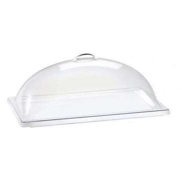 CAL-MIL PLASTIC PRODUCTS INC Dome Cover for 1/2 Sheet Pan, Clear, Polycarbonate, Cal-Mil 321-13