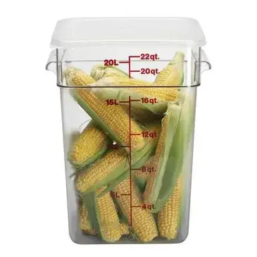 Cambro 22SFSCW135 Food Storage Container, Square