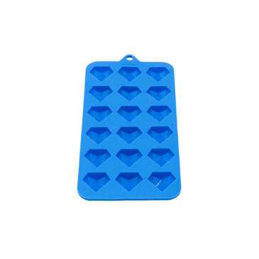 Candy Mold, 16 Cavity, Blue, Silicone, Diamond, (Sold Per Each) Wilton BAKE-012878