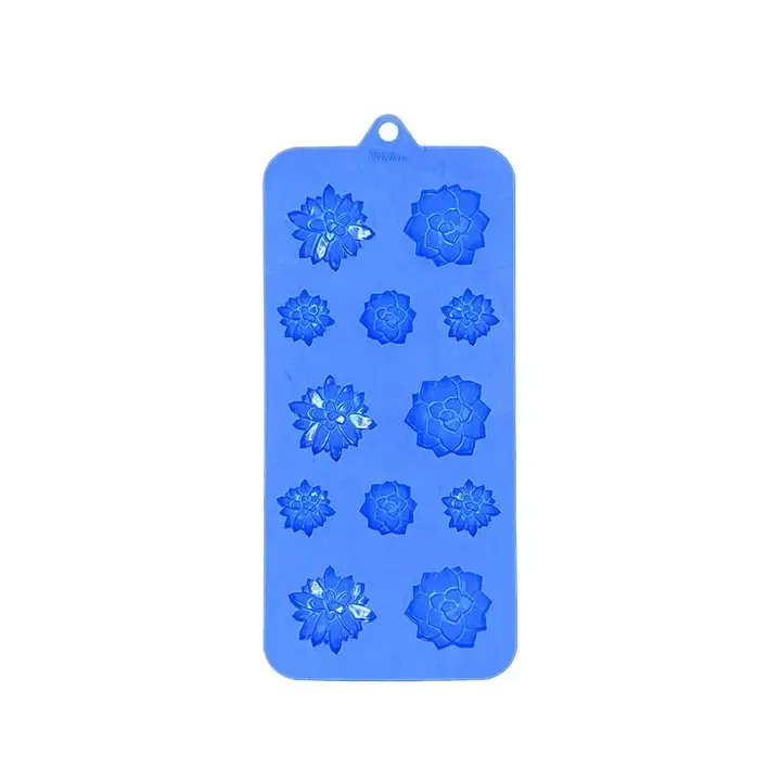 Ardous Trading Ardous Trading Candy mold, Silicone, 12 cavities, Succulent shape.