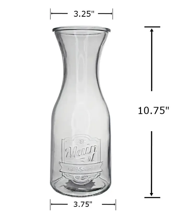 Ardous Trading Ardous Trading CARAFE MAIN STREET GLASS 1.2 LITER
