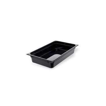 Carlisle Food Pan, Full Size, 4" Deep, Black, Polycarbonate, CARLISLE FOOD SERVICE 10201B03