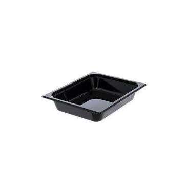 Carlisle Food Pan, 1/2 Size, 2.5" Deep, Black, Polycarbonate, CARLISLE FOOD SERVICE 10220B03