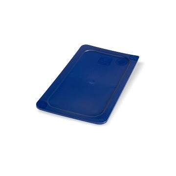 Carlisle Food Pan Cover, 1/3 Size, Dark Blue, Polyethylene, Smart Lid, Carlisle Food Service 3058060 