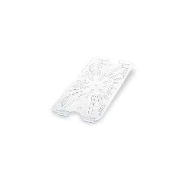 Carlisle Drain Shelf, 1/3 Size, Clear, Polycarbonate, CARLISLE FOOD SERVICE 3067007