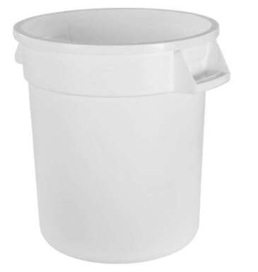 Carlisle Trash Can, 10 Gallon, Grey, Polyethylene, Carlisle 34101002