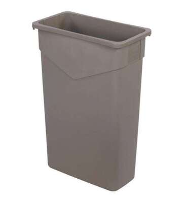 Carlisle Trash Can, 23 Gallon, Beige, Polyethylene, Carlisle 34202306