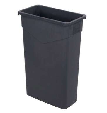 Carlisle Trash Can, 23 Gallon, Grey, Polyethylene, Carlisle 34202323