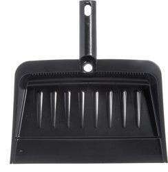 Carlisle Dust Pan, 12"x 8", Black, Flexible Plastic, Carlisle 36143703