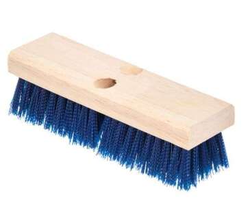 Carlisle Deck Scrub Brush, 10", Blue, Polypropylene, Carlisle 36193P14
