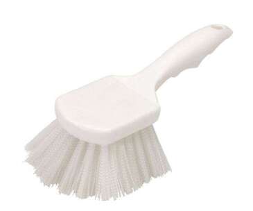 Carlisle Utility Scrub Brush, 8", White, Nylon, Carlisle 3662000