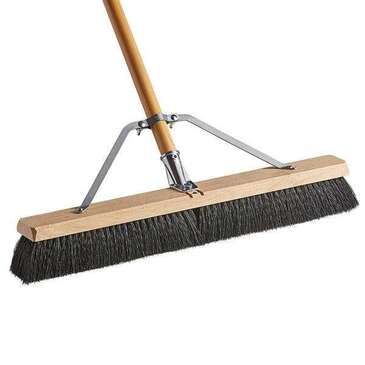 Carlisle Sweeping Broom, 24", Black/Wood, Poly/Wood, Carlisle, 367360TC03