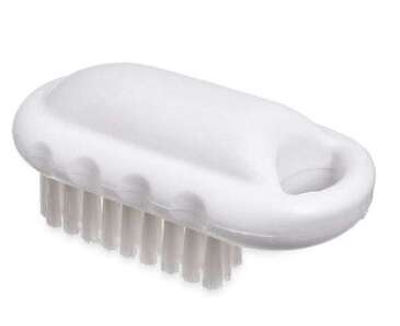 Carlisle Hand & Nail Brush, 5", White, Polyester, Carlisle 4002000