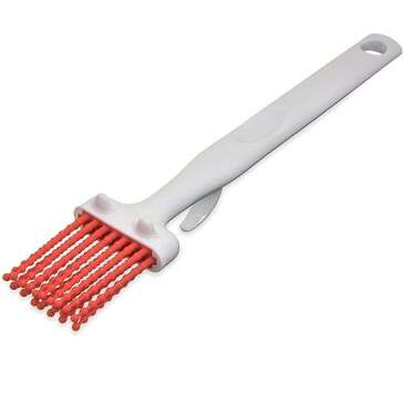 Carlisle Pastry Brush, 1.75", White/Red, Plastic Handle, Silicone Bristles, Carlisle 4040305