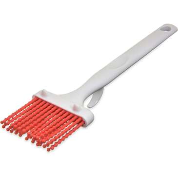 Carlisle Pastry Brush, 2.75", White/Red, Plastic Handle, Silicone Bristles, Carlisle 4040505