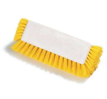 Carlisle Floor Scrub Brush, 12", Yellow, Polypropylene, Dual Surface, Carlisle 4042200