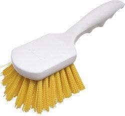 Carlisle Utility Scrub Brush, 8" x 3", Yellow, Polyester, Carlisle 4054104