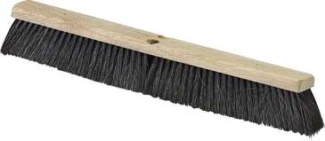 Carlisle Sweep Brush, 24", Black, Horsehair Blend, Wood Block, Carlisle 4504103