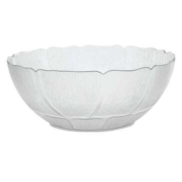 Carlisle Petal Mist Bowl, 17.2 qt., 18" Dia., Clear, Polycarbonate, Carlisle 691907