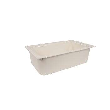 Carlisle Food Pan, Full Size, 6" Deep, White, Insulated, Carlisle Food Service CM110002